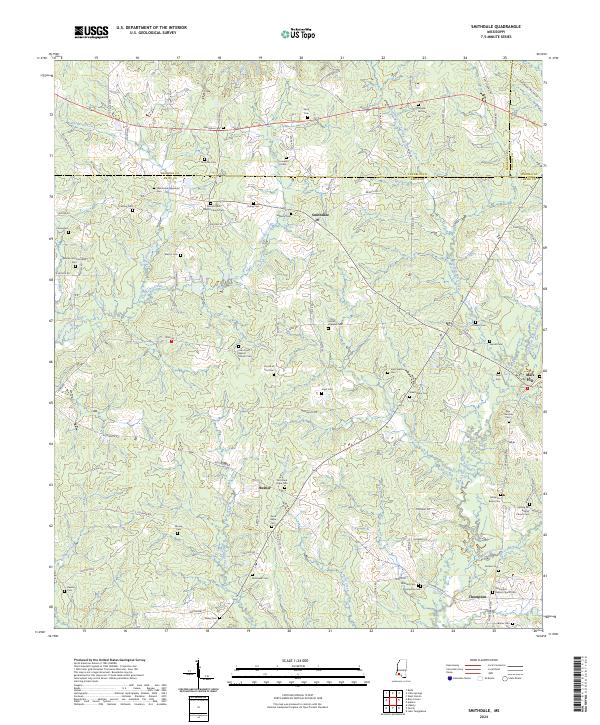 USGS Topographic Map – Smithdale