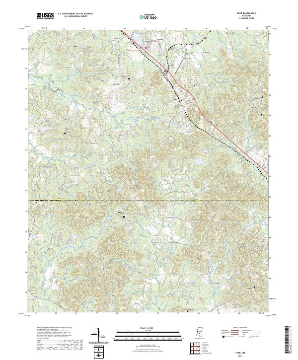 USGS Topographic Map – Star