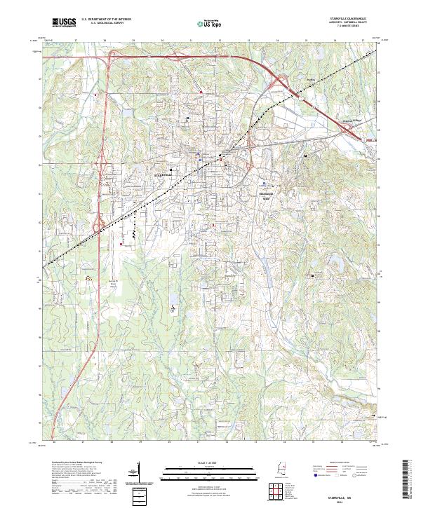 USGS Topographic Map – Starkville