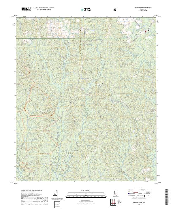 USGS Topographic Map – Strengthford