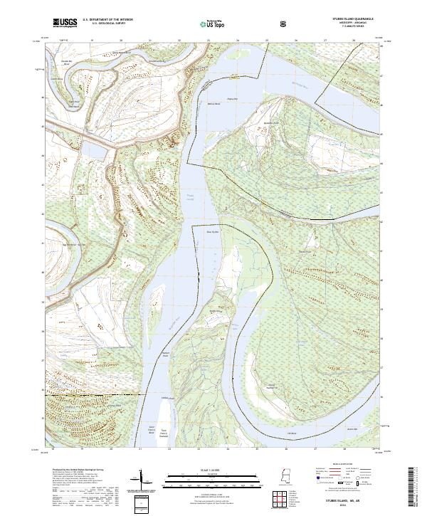 USGS Topographic Map – Stubbs Island