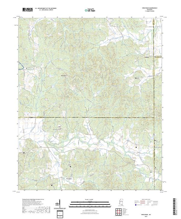 USGS Topographic Map – Sweatman