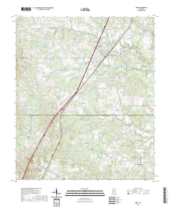 USGS Topographic Map – Terry