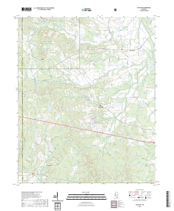 USGS Topographic Map – Thaxton