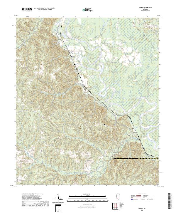 USGS Topographic Map – Tilton