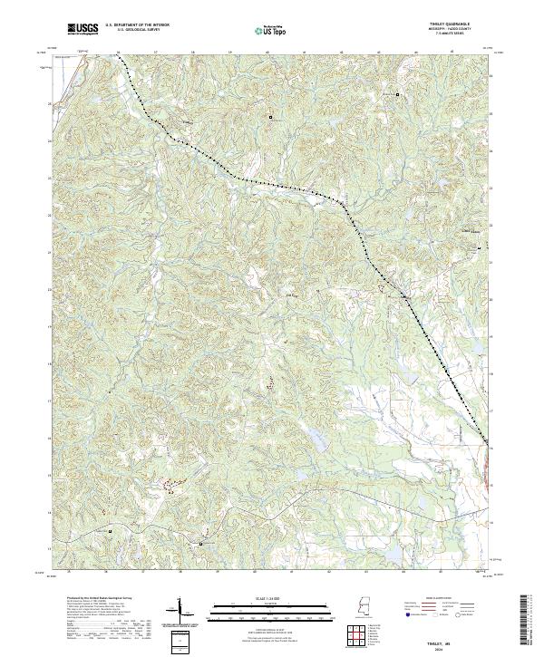 USGS Topographic Map – Tinsley