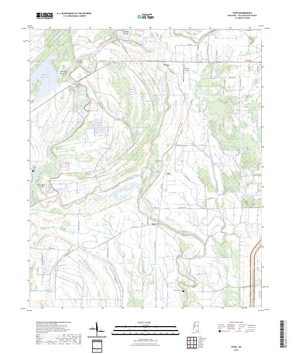 USGS Topographic Map – Tippo