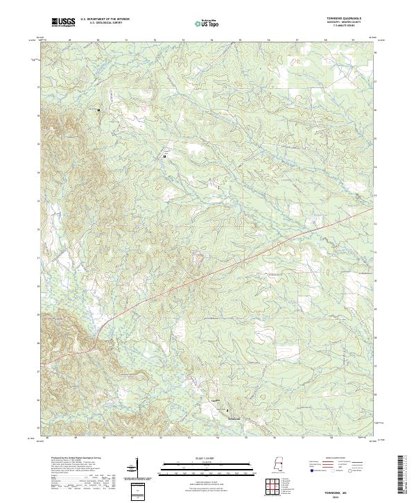 USGS Topographic Map – Townsend