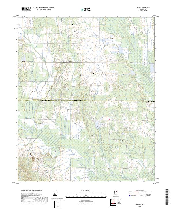 USGS Topographic Map – Trebloc