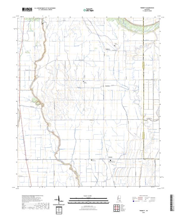 USGS Topographic Map – Tribbett