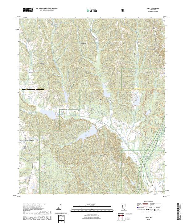 USGS Topographic Map – Troy