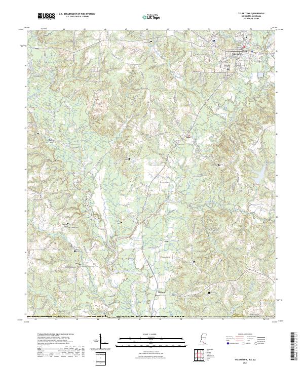 USGS Topographic Map – Tylertown