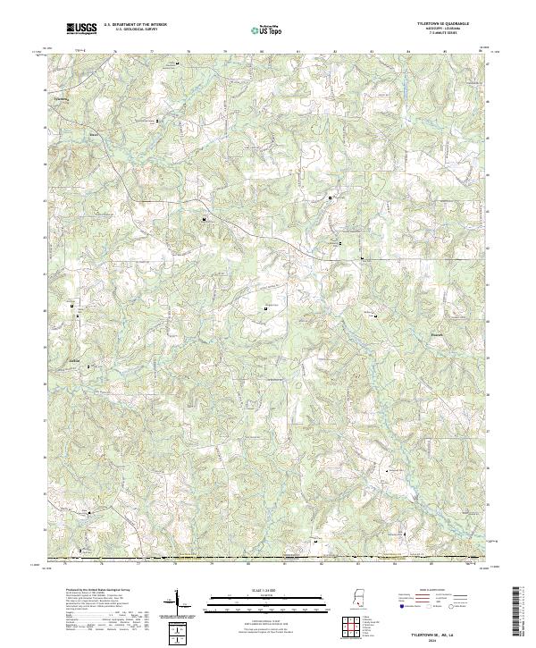 USGS Topographic Map – Tylertown SE