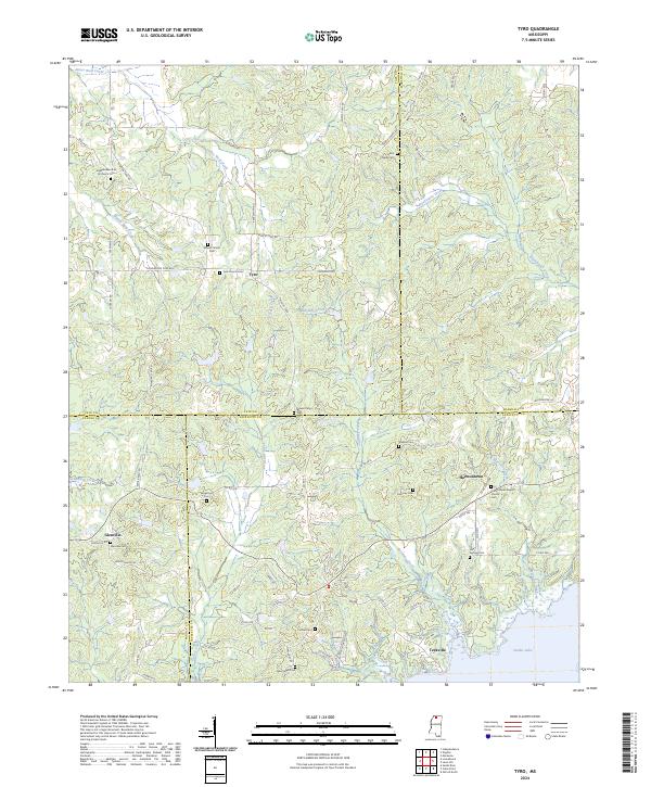USGS Topographic Map – Tyro