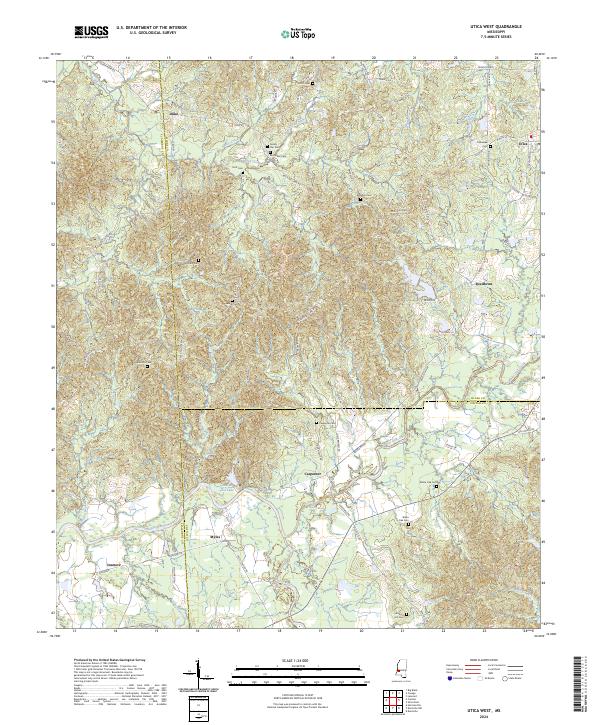 USGS Topographic Map – Utica West