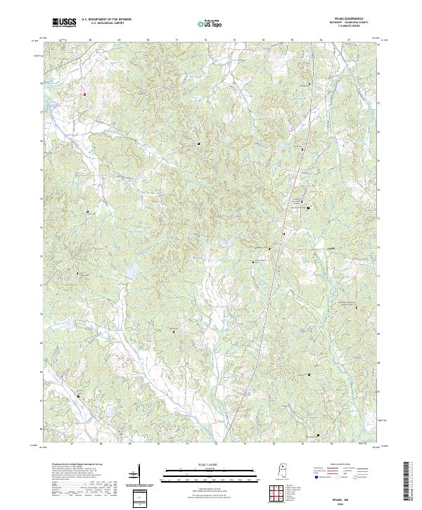 USGS Topographic Map – Velma