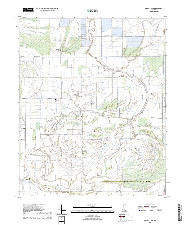USGS Topographic Map – Walnut Lake