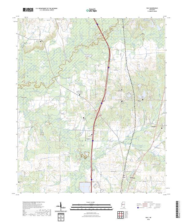 USGS Topographic Map – Way