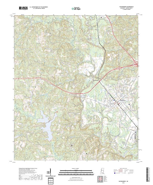 USGS Topographic Map – Waynesboro
