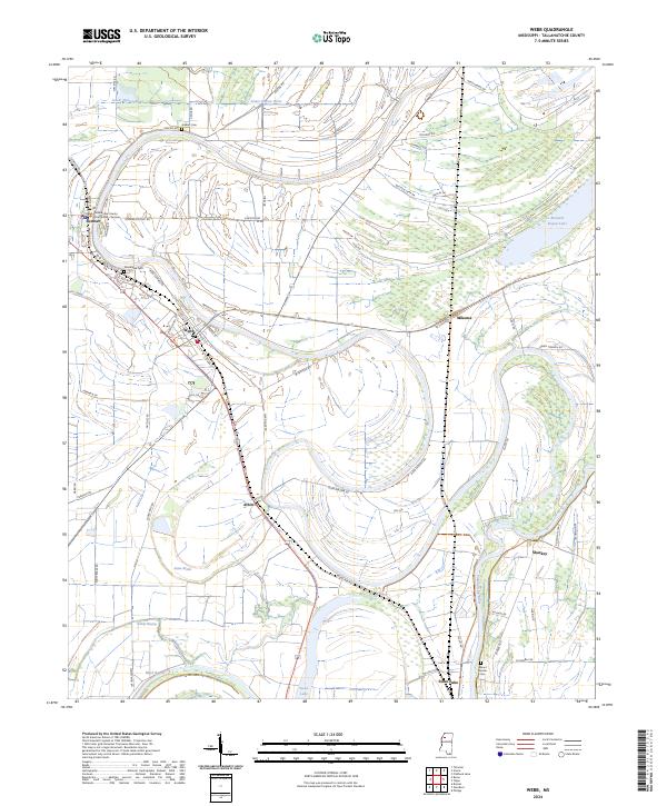 USGS Topographic Map – Webb