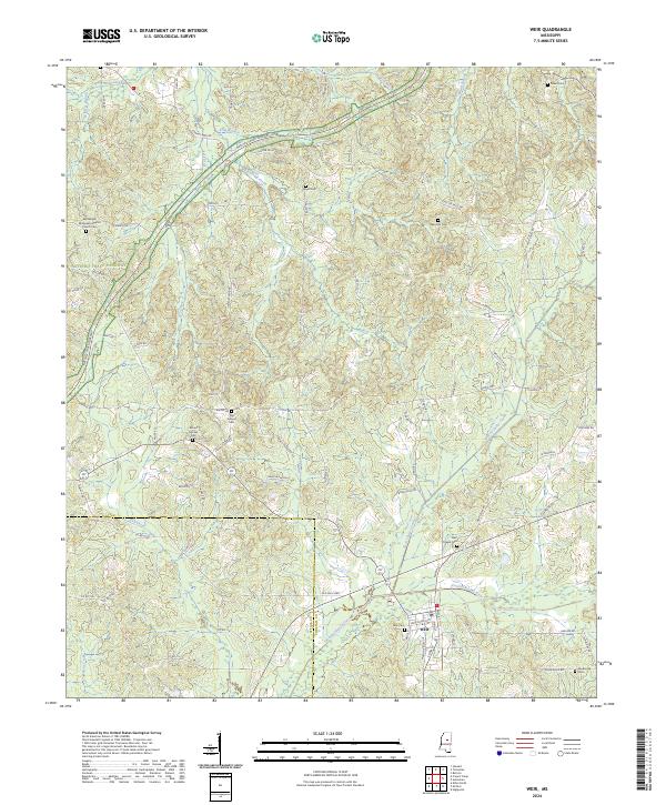 USGS Topographic Map – Weir
