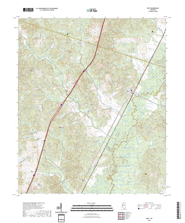 USGS Topographic Map – West