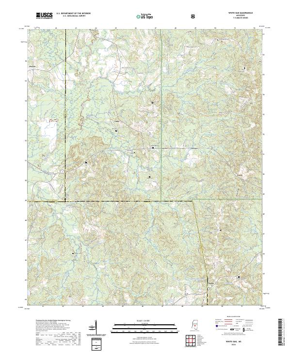 USGS Topographic Map – White Oak
