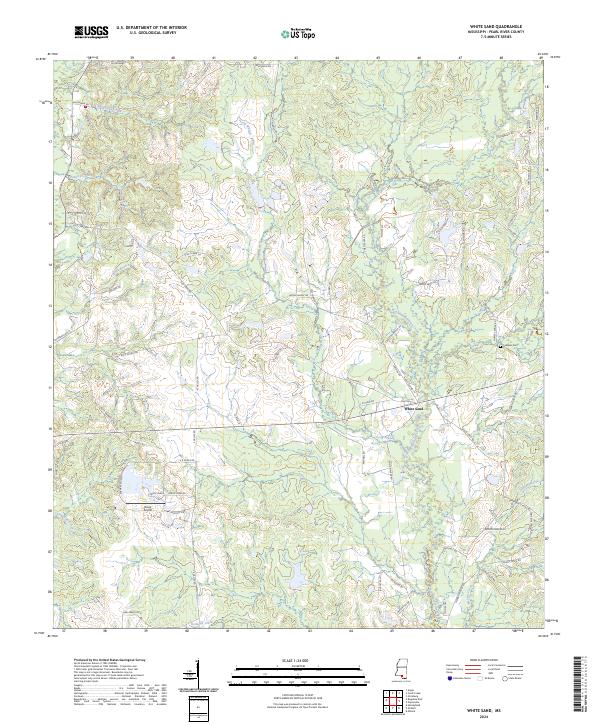 USGS Topographic Map – White Sand