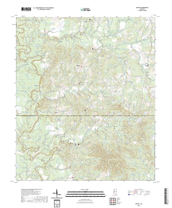 USGS Topographic Map – Whites