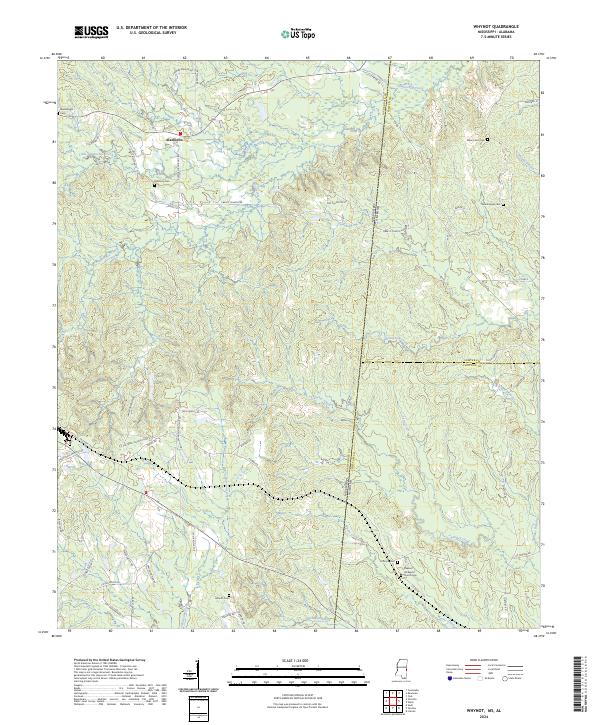 USGS Topographic Map – Whynot