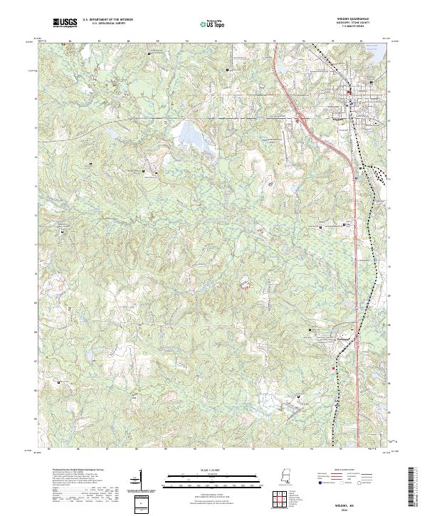 USGS Topographic Map – Wiggins