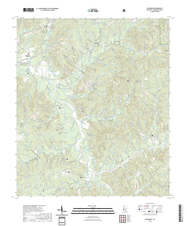 USGS Topographic Map – Wilkinson