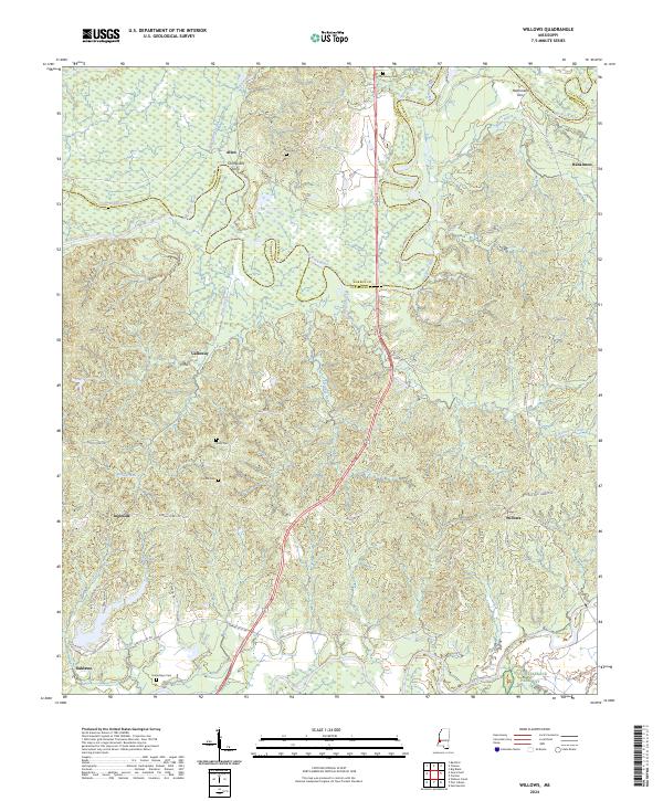 USGS Topographic Map – Willows