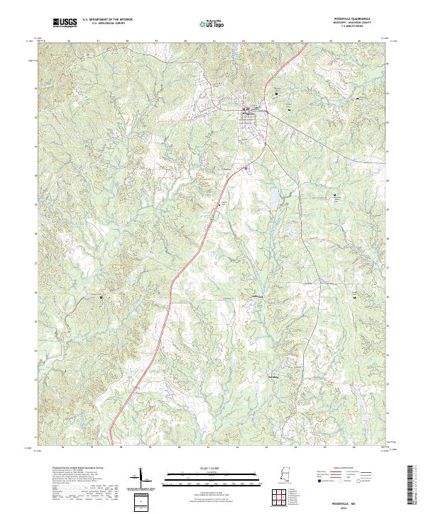 USGS Topographic Map – Woodville