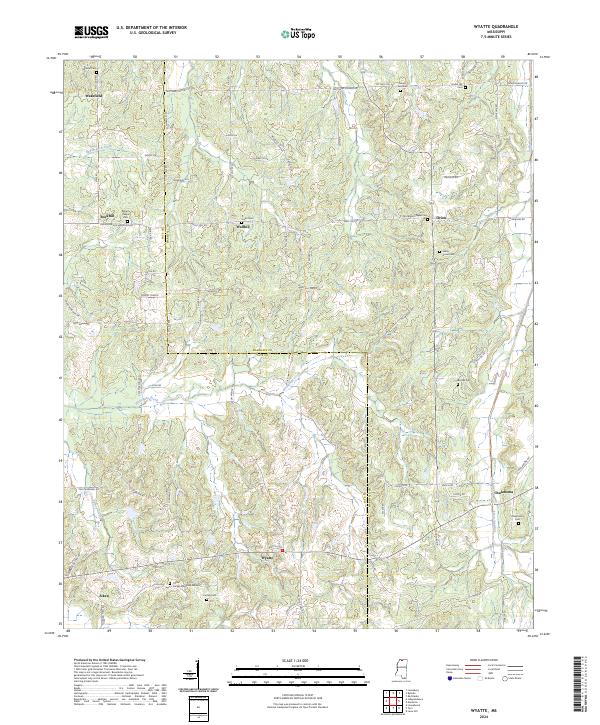 USGS Topographic Map – Wyatte