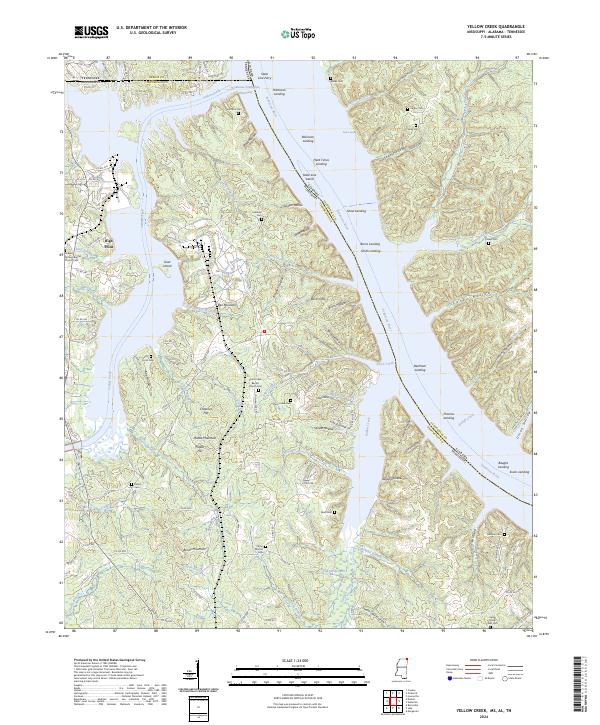 USGS Topographic Map – Yellow Creek