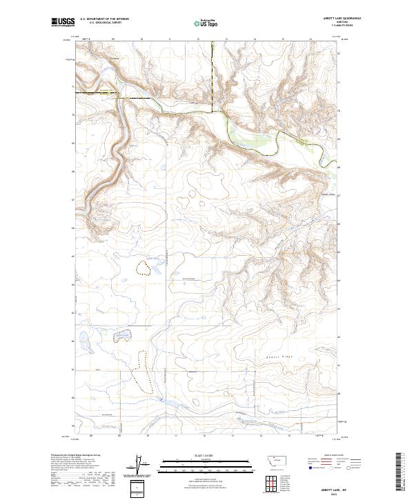 USGS Topographic Map – Abbott Lake