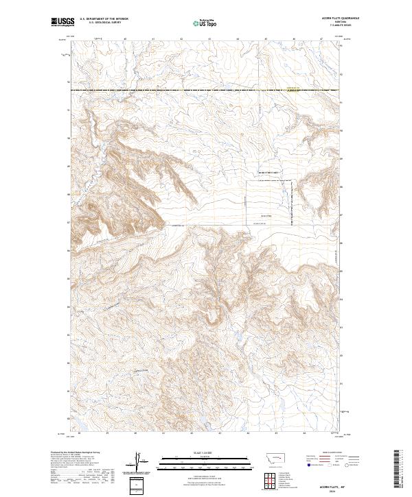 USGS Topographic Map – Acorn Flats