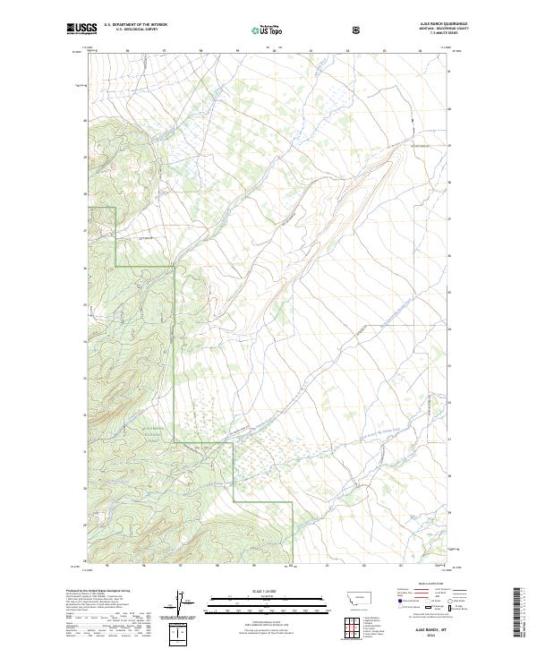 USGS Topographic Map – Ajax Ranch