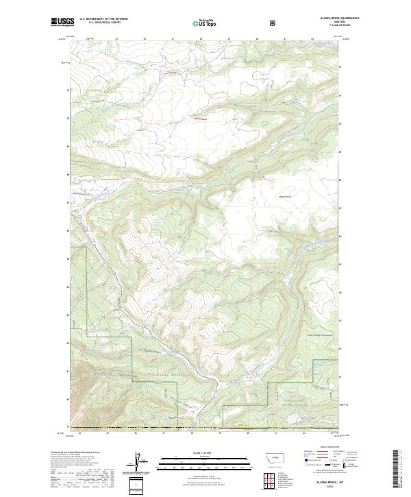 USGS Topographic Map – Alaska Bench