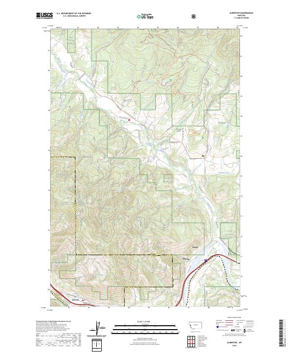 USGS Topographic Map – Alberton