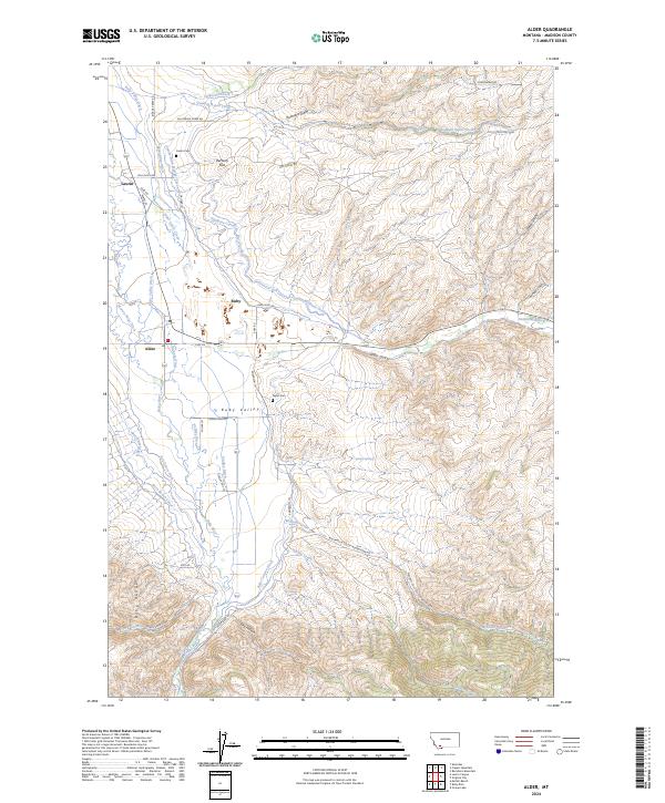 USGS Topographic Map – Alder