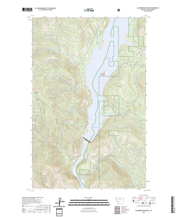 USGS Topographic Map – Alexander Mountain