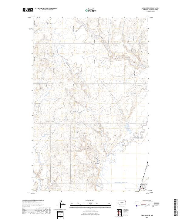 USGS Topographic Map – Alkali Coulee