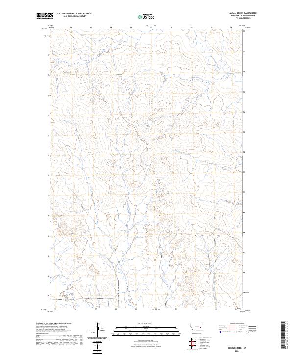USGS Topographic Map – Alkali Creek
