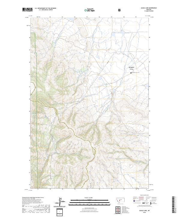 USGS Topographic Map – Alkali Lake