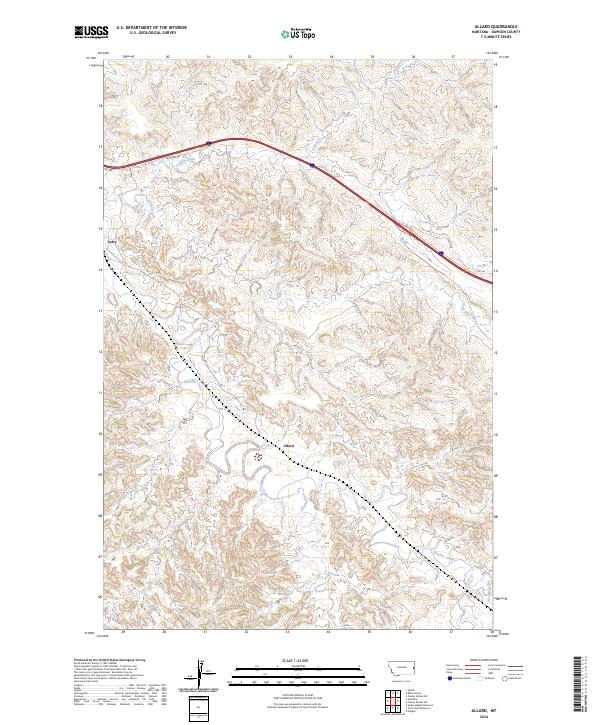 USGS Topographic Map – Allard