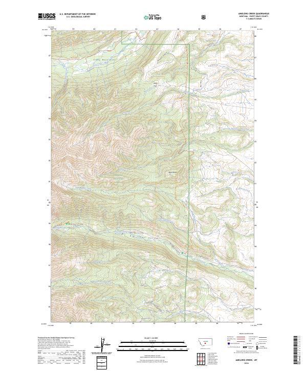 USGS Topographic Map – Amelong Creek