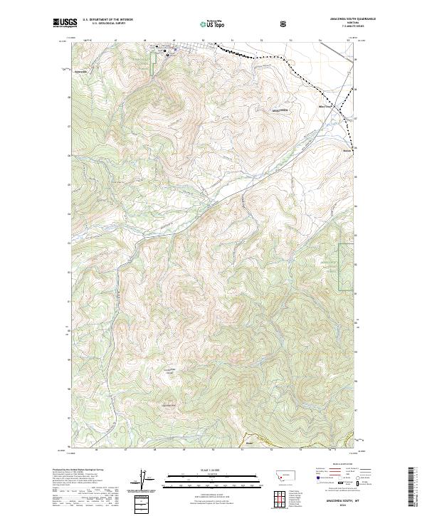USGS Topographic Map – Anaconda South