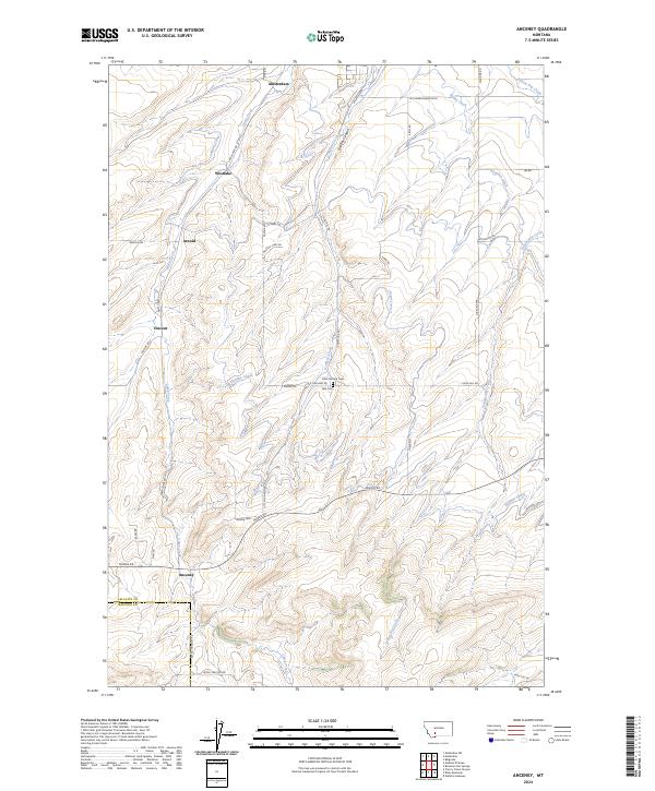 USGS Topographic Map – Anceney